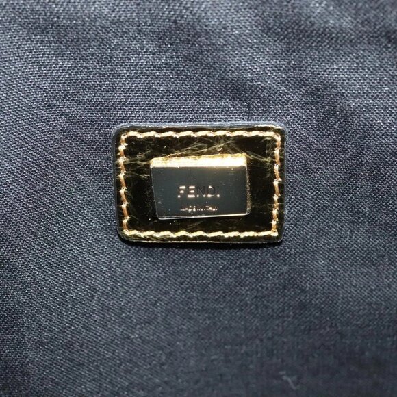 FENDI Clutch Bag Leather Brown Gold Auth mr1110V - Picture 13 of 16